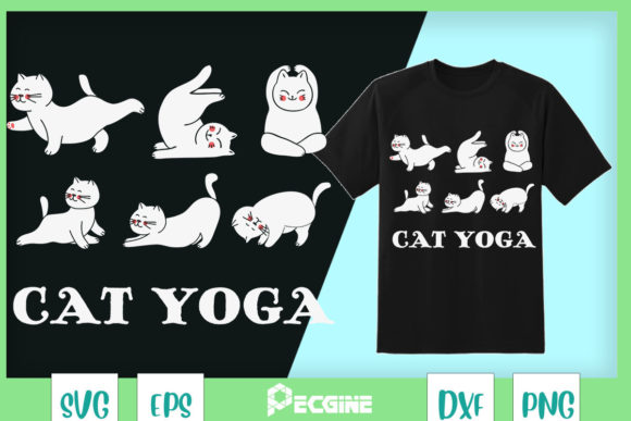 A Designer's Review of Fun Cat Yoga Cute Family Graphics