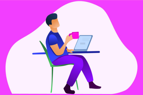 A Designer’s Review of the Boy Holding a Cup Illustration