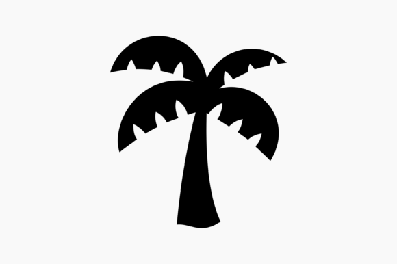 A Golden Ratio Palm Tree Graphic for Craft and Brand Marketing