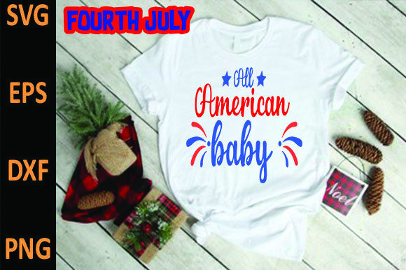 All American Baby Graphics for T-Shirt Designs