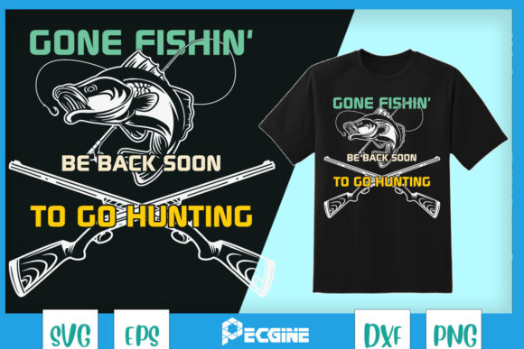 Funny Fishing Hunting Fisherman Graphics for T-Shirt Designs