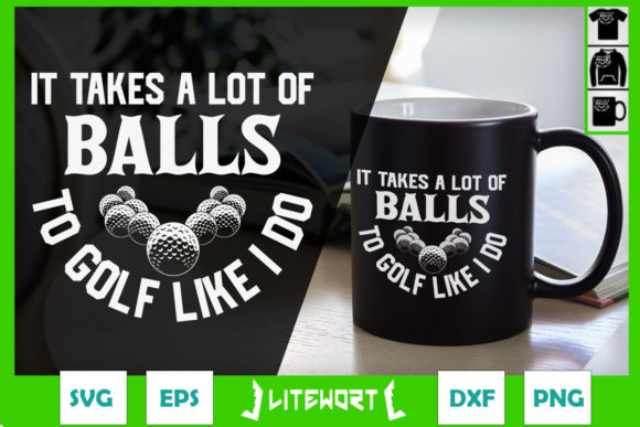 It Takes a Lot of Balls to Golf Graphics for Crafts