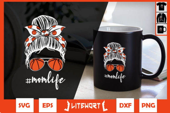 Messy Bun Pride: Graphics for the Busy Basketball Mom