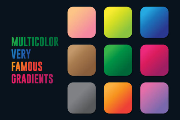 Reviewing 9 Famous Gradients for Print Templates and Graphics
