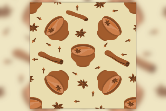 Top Side Masala Chai Seamless Pattern: Graphics & Patterns Review